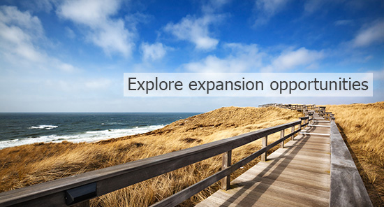 Explore expansion opportunities